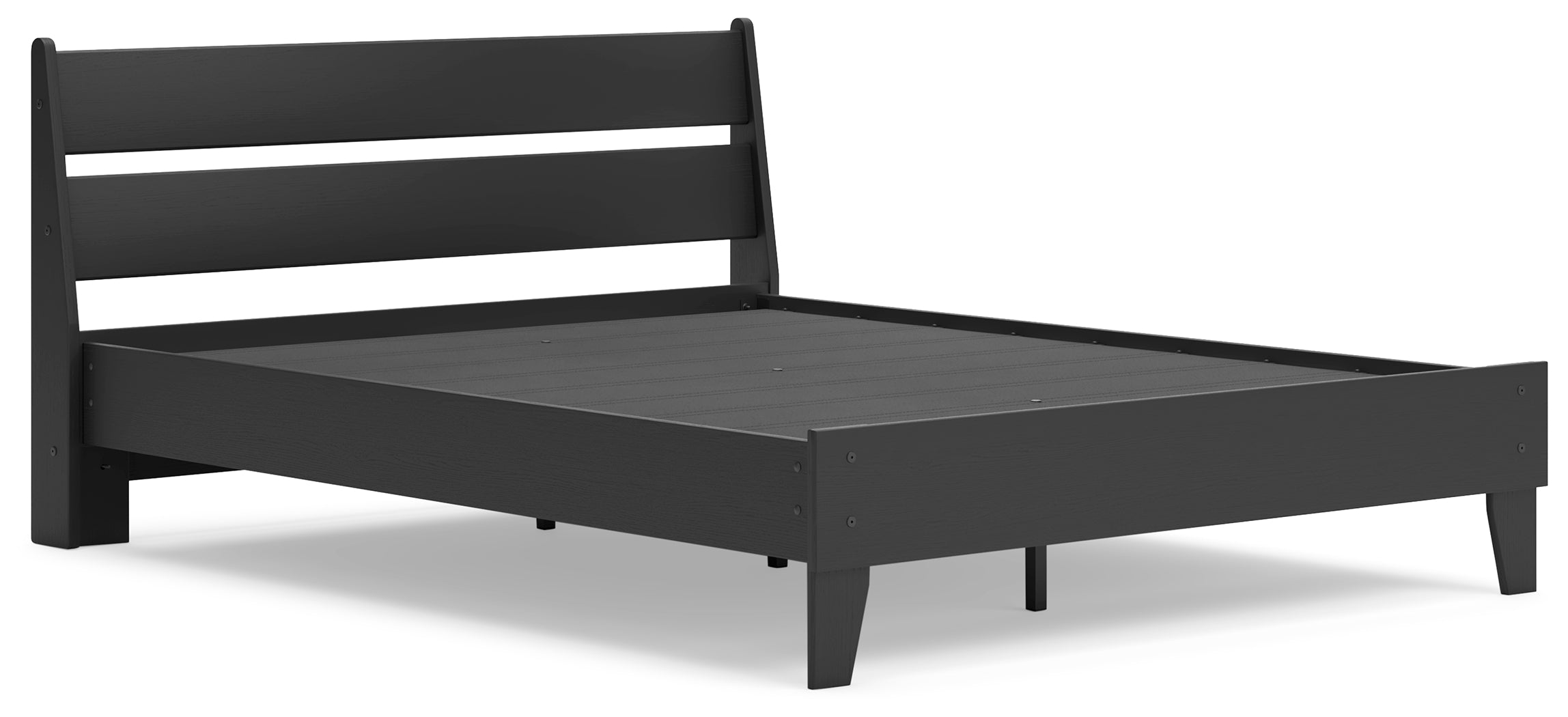 Socalle Black Queen Panel Platform Bed