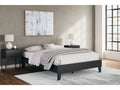 Socalle Black Queen Platform Bed