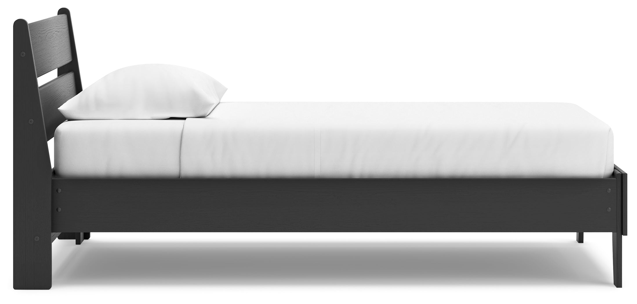 Socalle Black Twin Panel Platform Bed and Dresser
