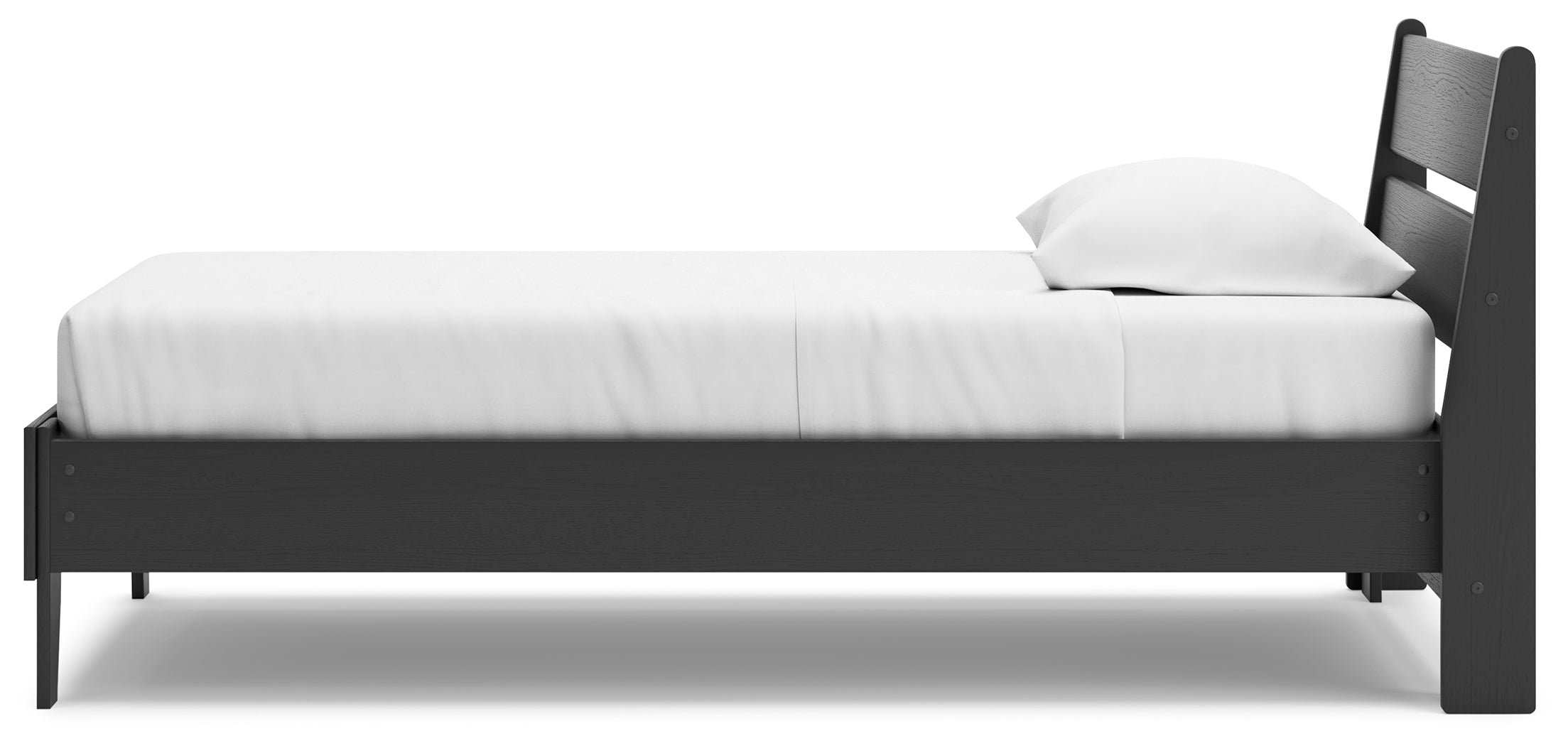 Socalle Black Twin Panel Platform Bed and Dresser