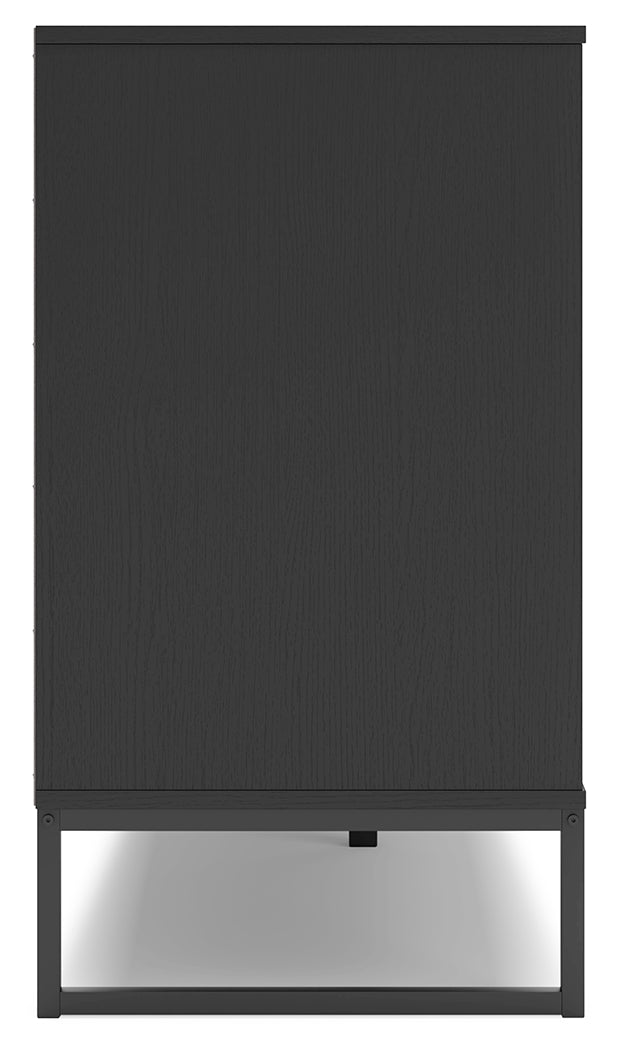 Socalle Black Twin Panel Platform Bed and Dresser