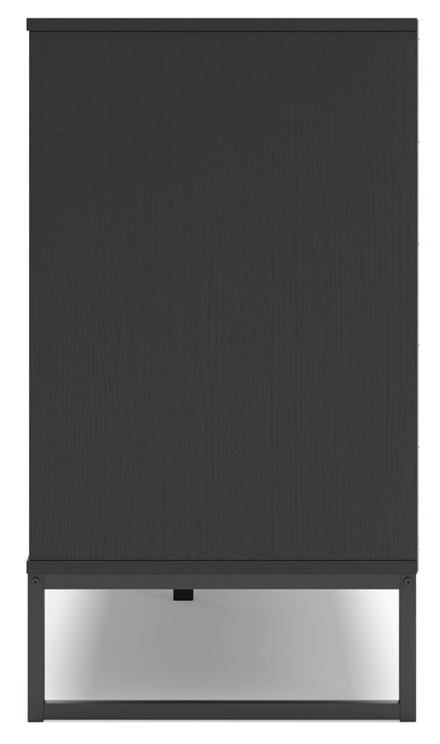 Socalle Black Twin Panel Platform Bed and Dresser