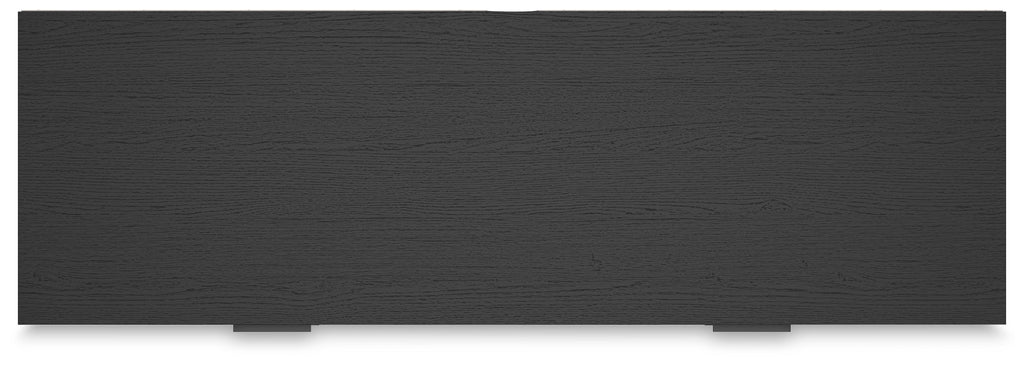 Socalle Black Twin Panel Platform Bed and Dresser