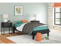 Socalle Black Twin Platform Bed