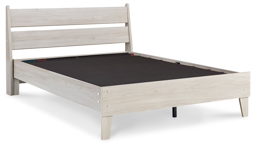 Socalle Light Natural Full Panel Platform Bed
