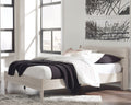 Socalle Light Natural Queen Panel Platform Bed