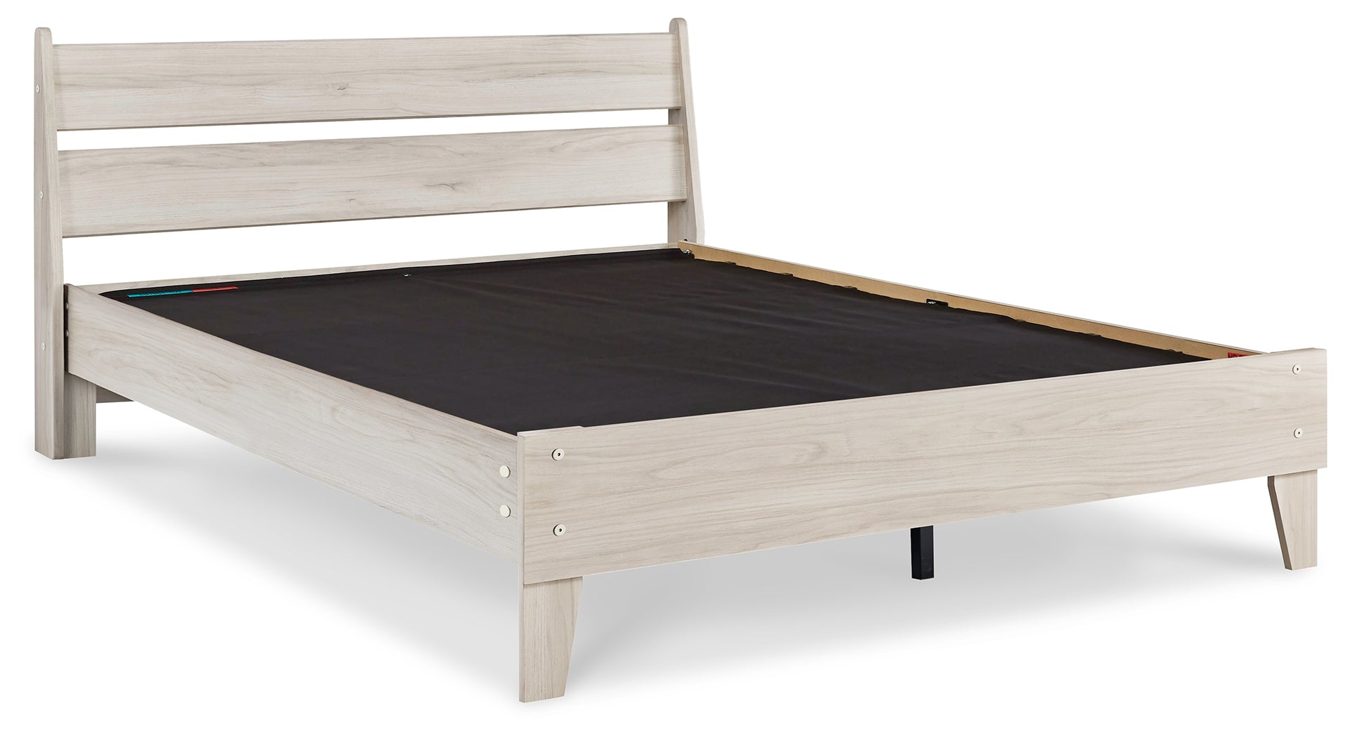 Socalle Light Natural Queen Panel Platform Bed