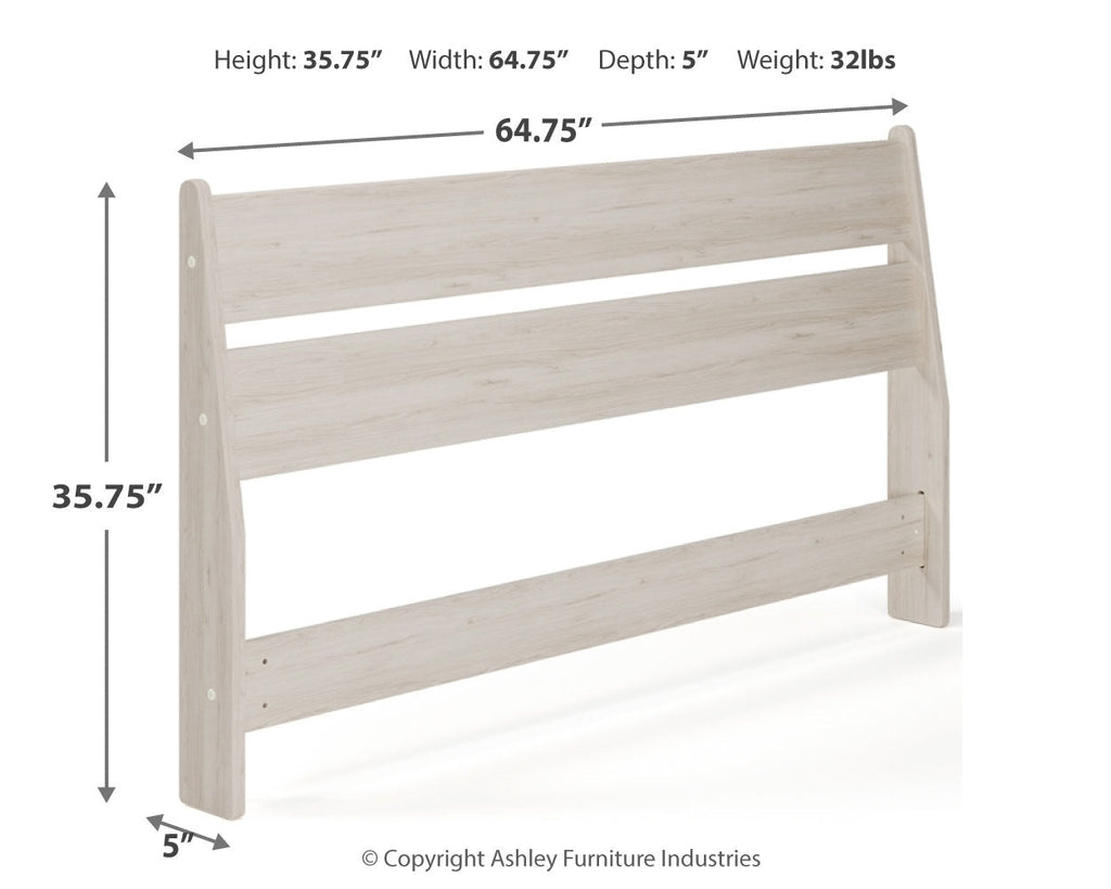 Socalle Natural Queen Panel Platform Bed with Dresser and Nightstand