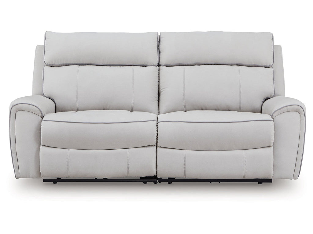 Social Pointe Pearl/Ash 2-Piece Reclining Loveseat