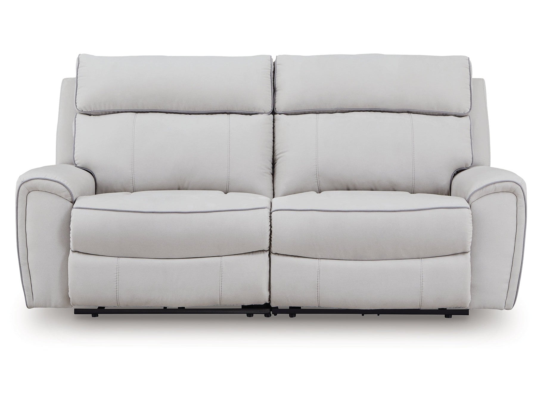 Social Pointe Pearl/Ash 2-Piece Reclining Loveseat