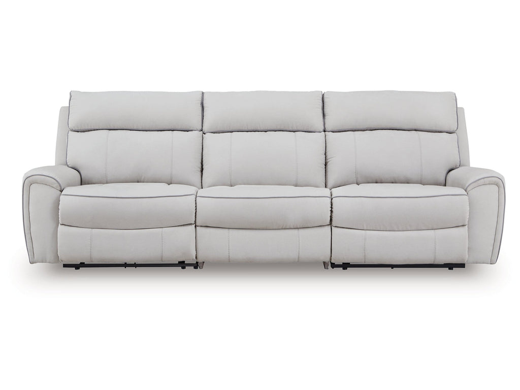Social Pointe Pearl/Ash 3-Piece Power Reclining Sectional