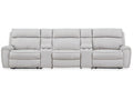 Social Pointe Pearl/Ash 5-Piece Power Reclining Sectional