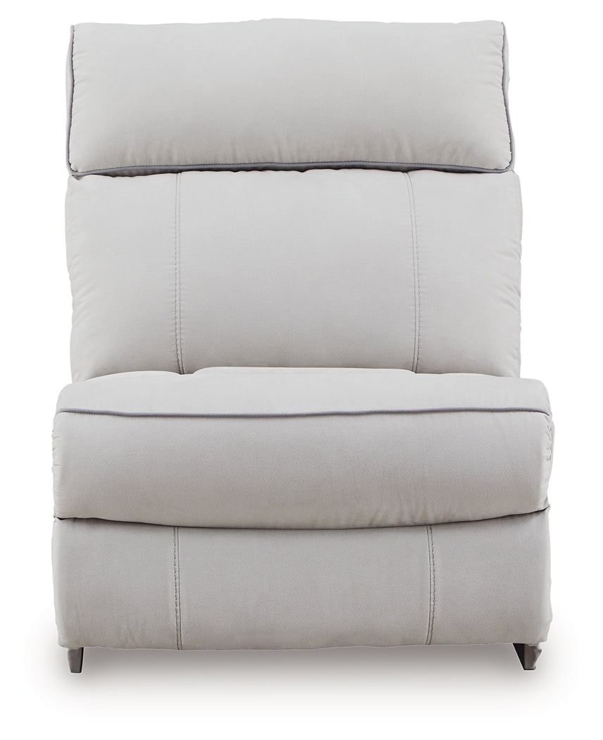 Social Pointe Pearl/Ash 5-Piece Power Reclining Sectional