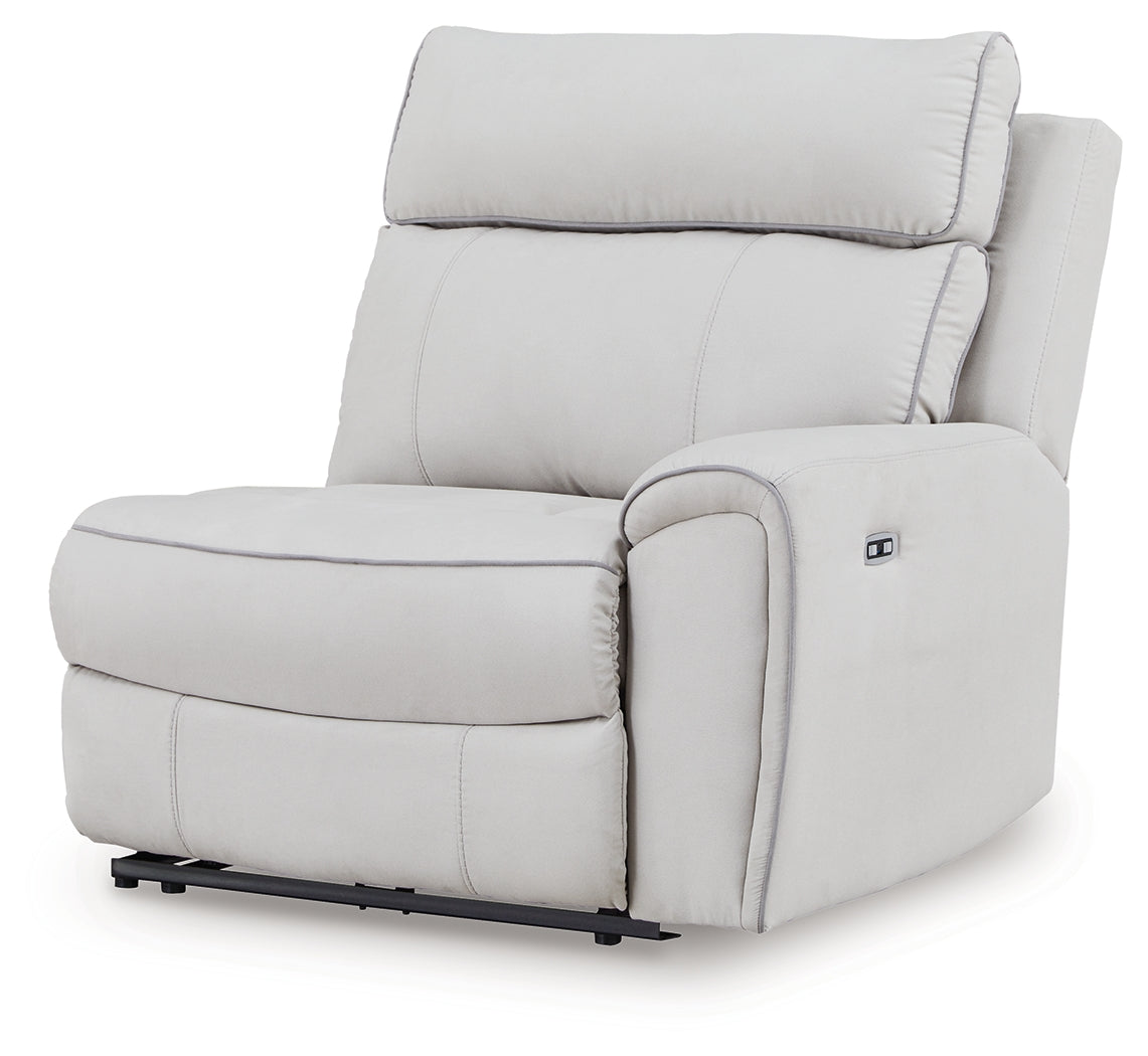 Social Pointe Pearl/Ash 5-Piece Power Reclining Sectional