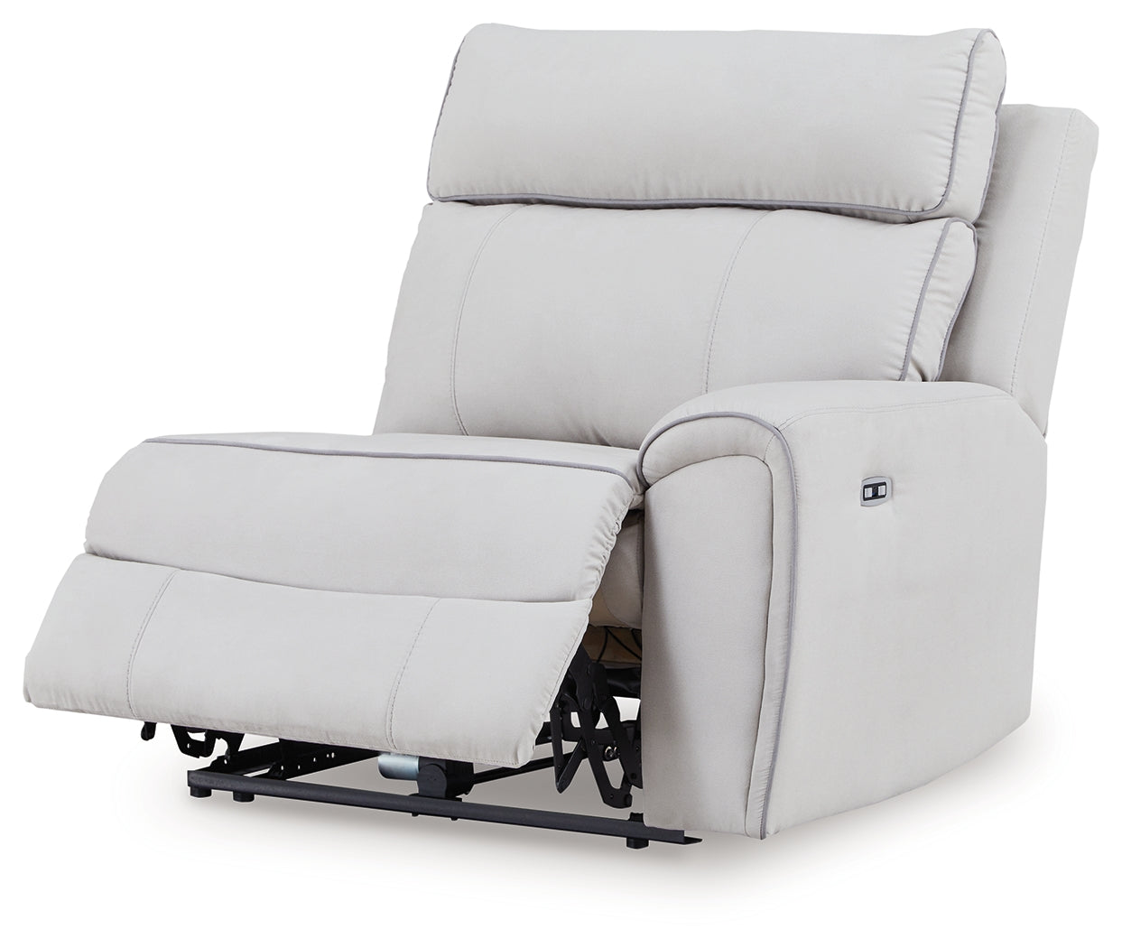 Social Pointe Pearl/Ash 5-Piece Power Reclining Sectional