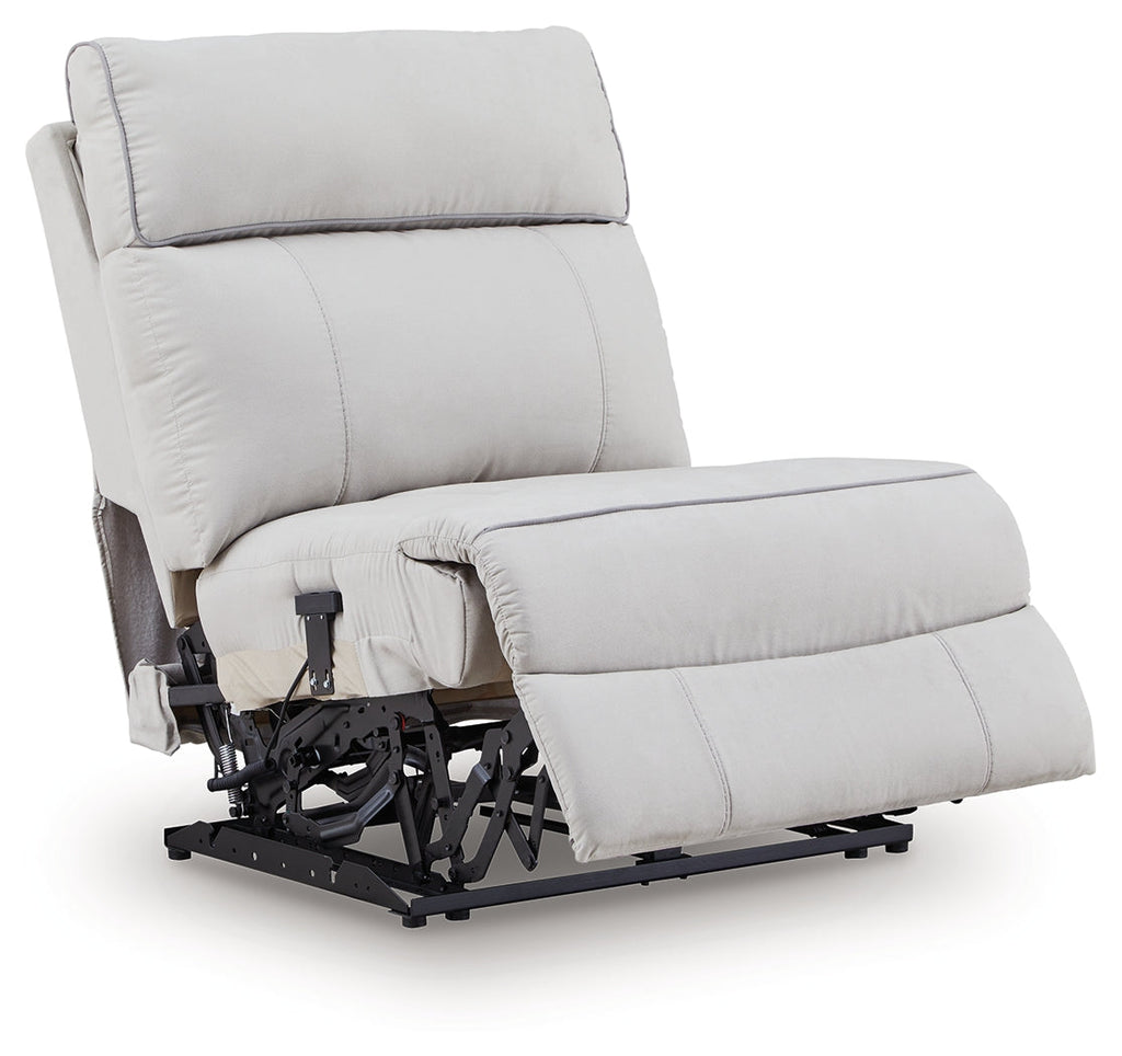 Social Pointe Pearl/Ash 5 Pc Reclining Sectional