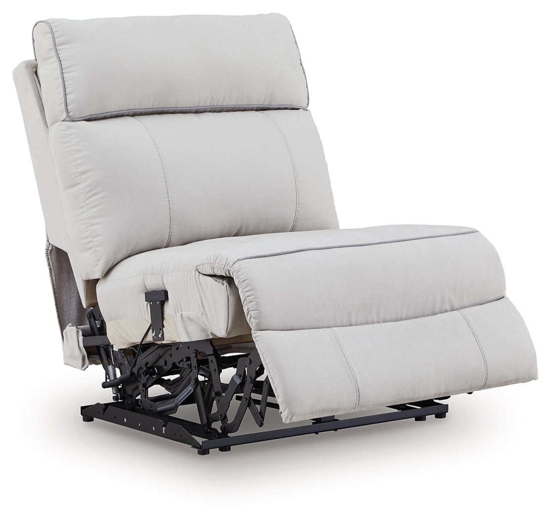 Social Pointe Pearl/Ash 5 Pc Reclining Sectional