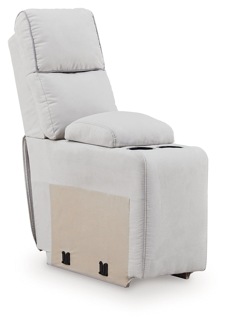 Social Pointe Pearl/Ash 5 Pc Reclining Sectional