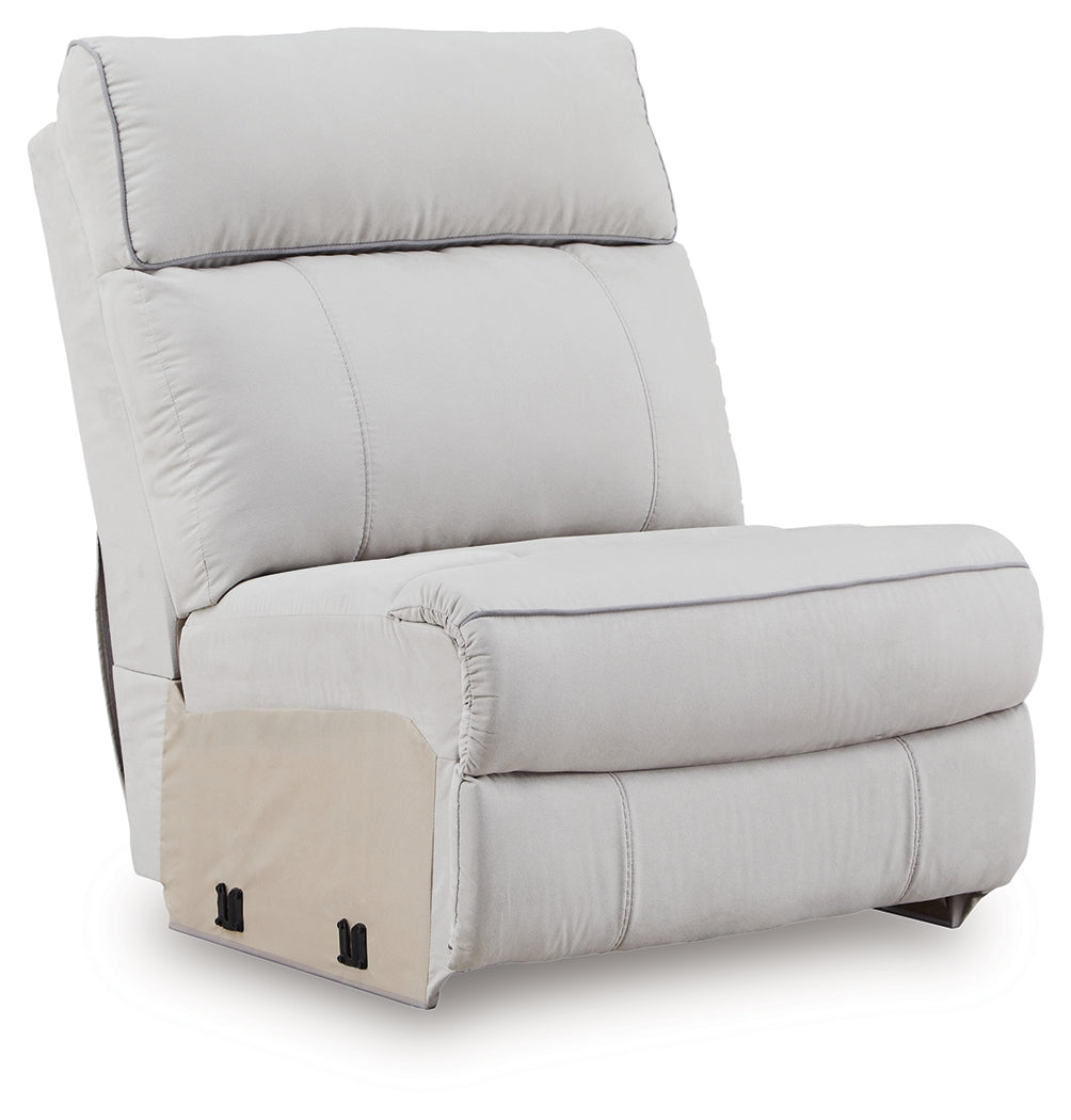 Social Pointe Pearl/Ash 7 Pc Reclining Sectional