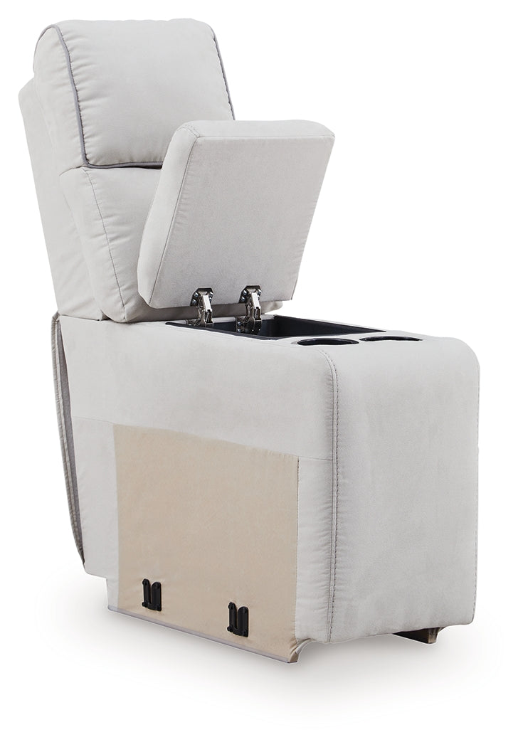 Social Pointe Pearl/Ash 7 Pc Reclining Sectional
