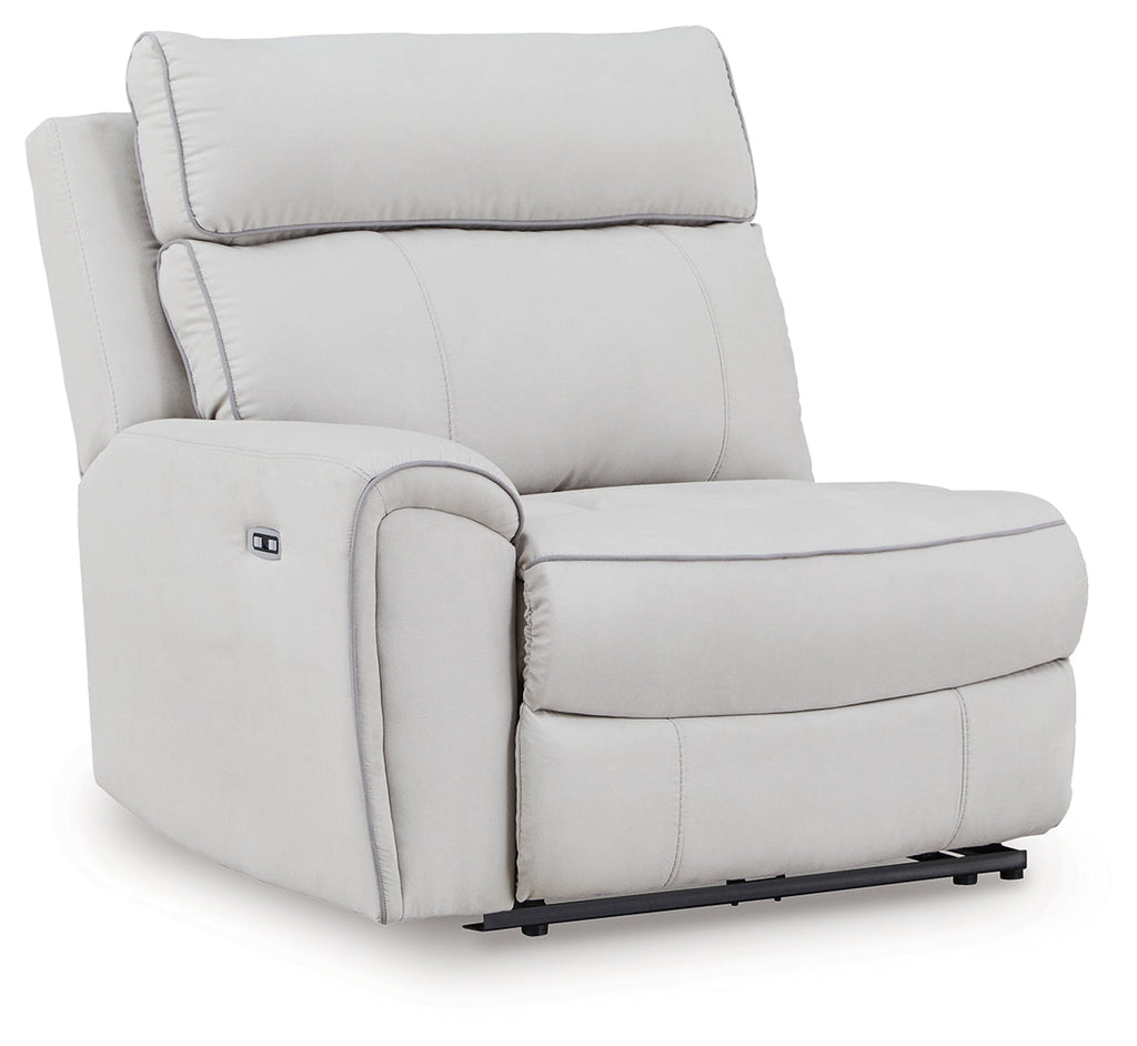 Social Pointe Pearl/Ash 7 Pc Reclining Sectional