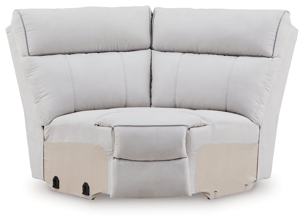 Social Pointe Pearl/Ash 7 Pc Reclining Sectional
