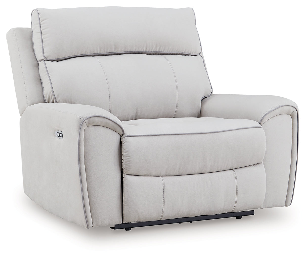 Social Pointe Pearl/Ash Power Recliner/ADJ Headrest