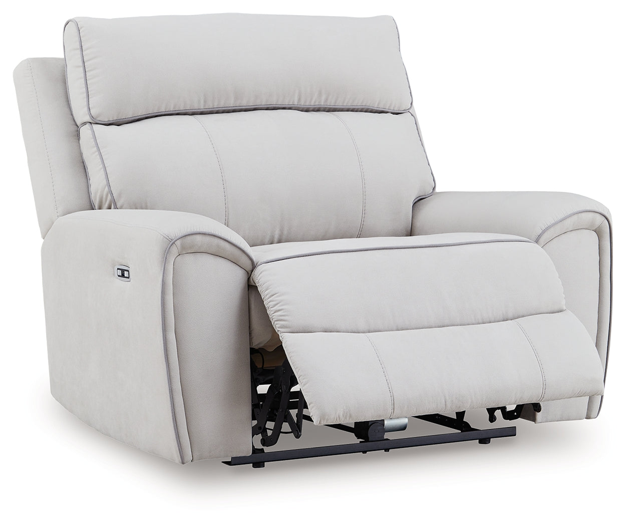Social Pointe Pearl/Ash Power Recliner/ADJ Headrest