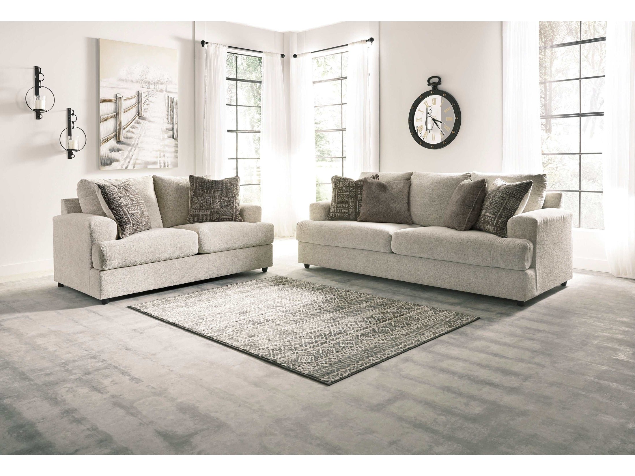 Soletren Stone Living Room Set / 2pc