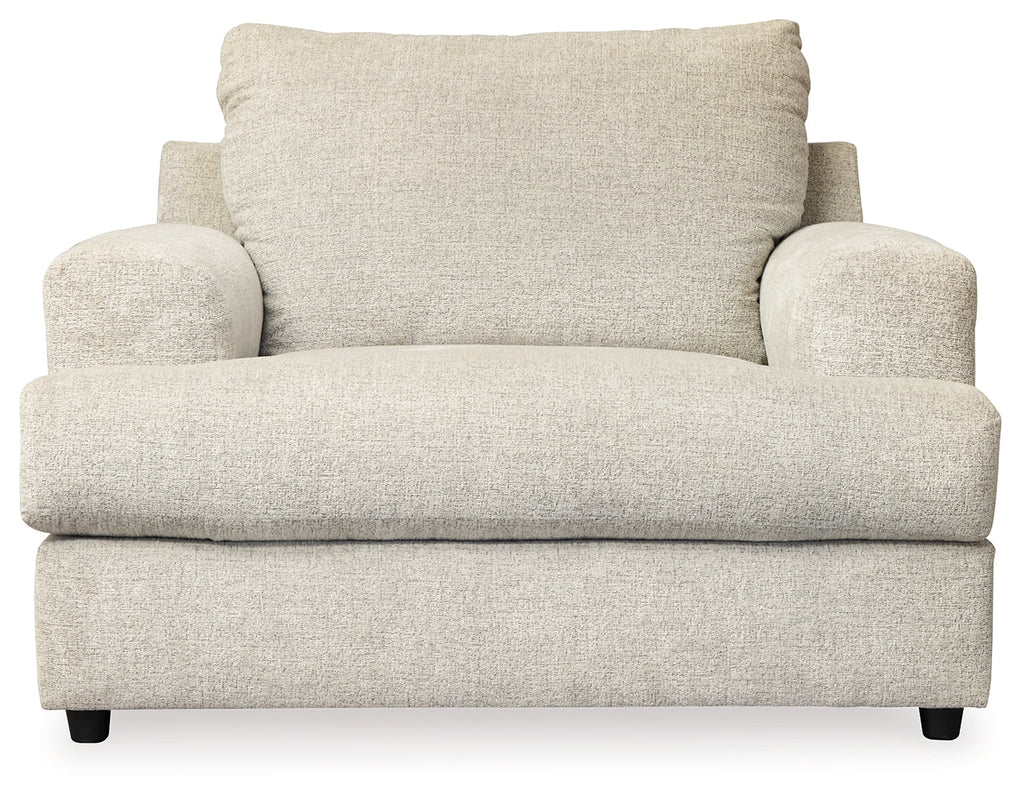 Soletren Stone Loveseat, Oversized Chair and Ottoman
