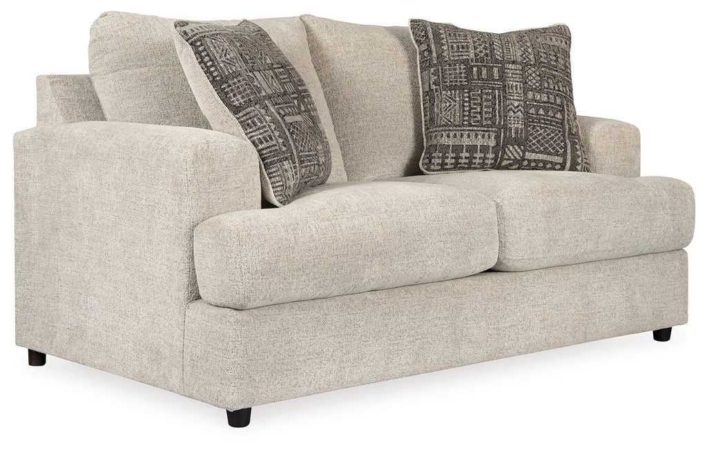 Soletren Stone Queen Sofa Sleeper and Loveseat