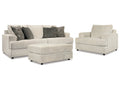 Soletren Stone Sofa, Chair, and Ottoman