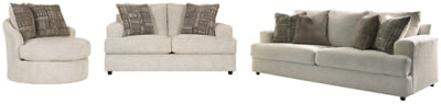 Soletren Stone Sofa, Loveseat and Accent Chair
