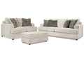 Soletren Stone Sofa, Loveseat, and Ottoman