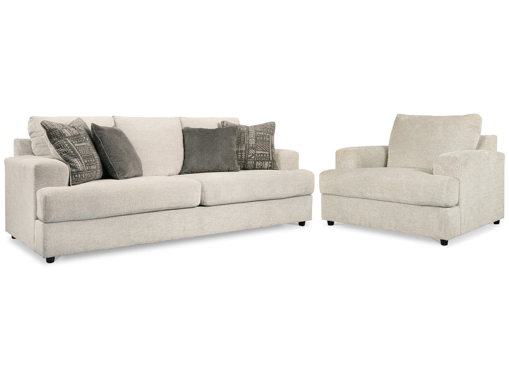 Soletren Stone Sofa Sleeper and Oversized Chair