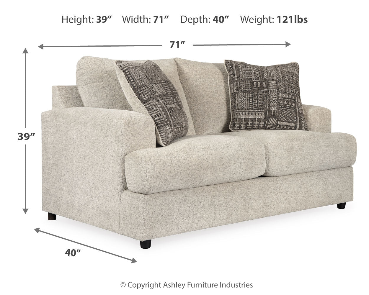 Soletren Stone Sofa and Loveseat