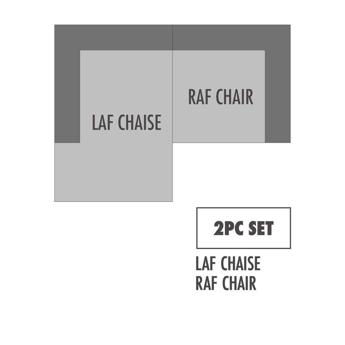 Sophie Gray Velvet Modular 2pc LAF Chaise Sectional