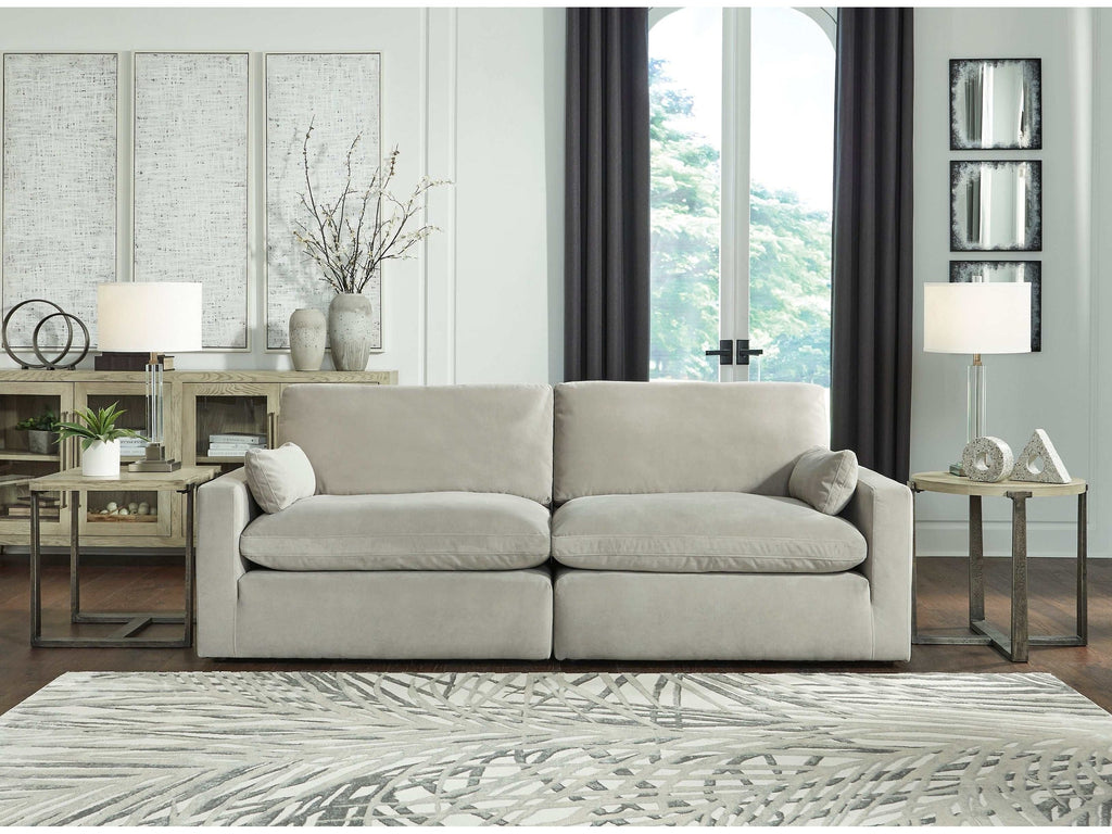 Sophie Gray Velvet Modular Sectional Units