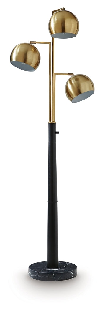 Sorcha Gold/Black Floor Lamp
