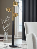 Sorcha Gold/Black Floor Lamp