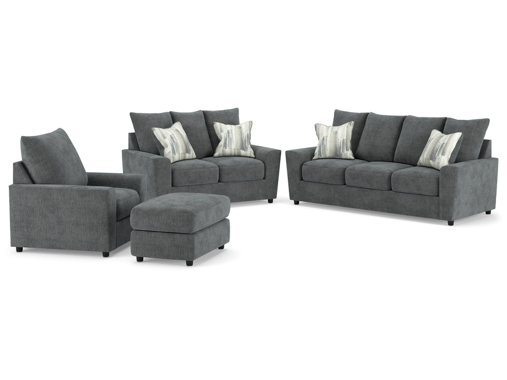 Stairatt Gravel Sofa, Loveseat, Chair and Ottoman