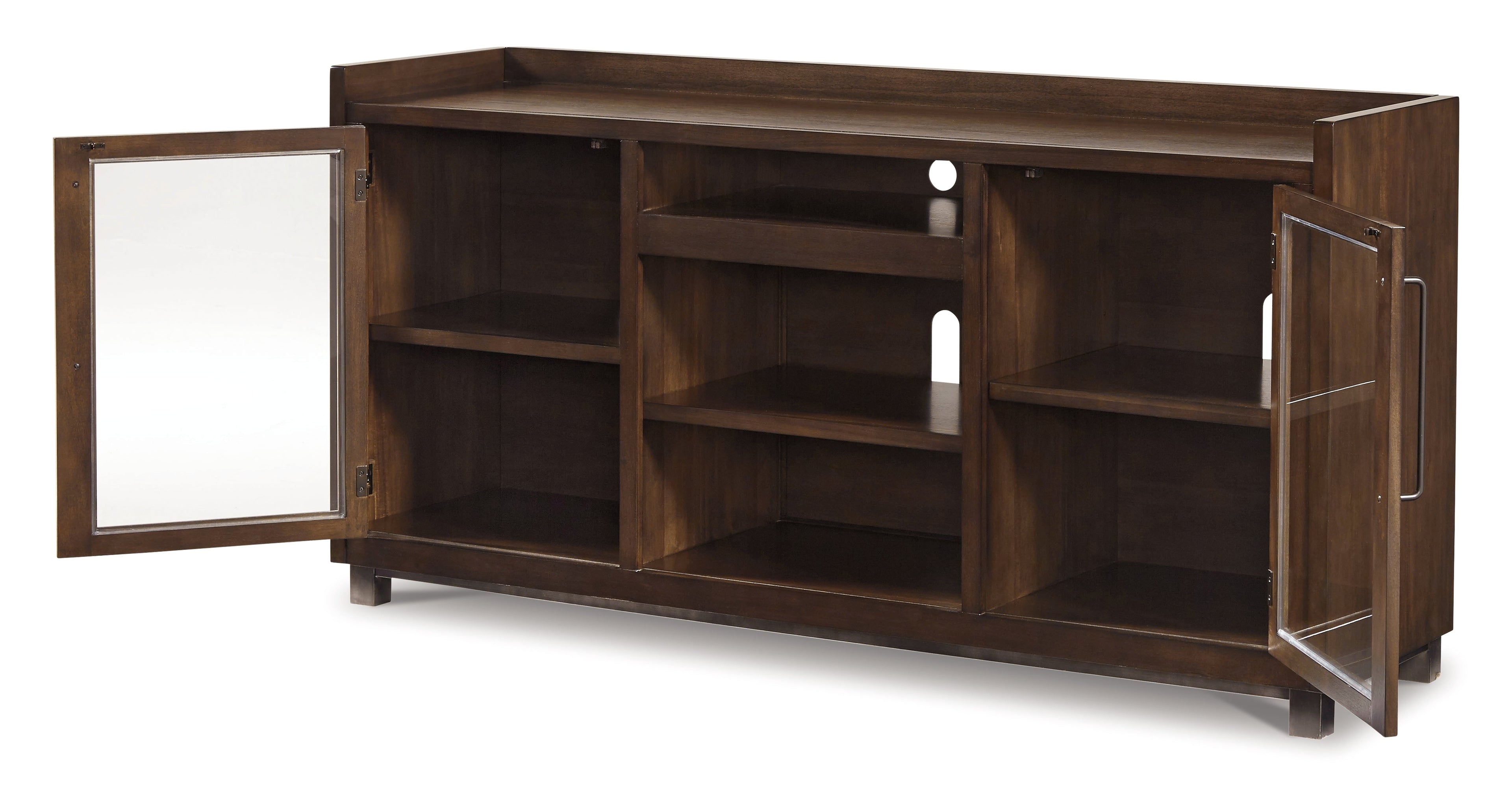 Starmore Black 70" TV Stand w/ Electric Fireplace