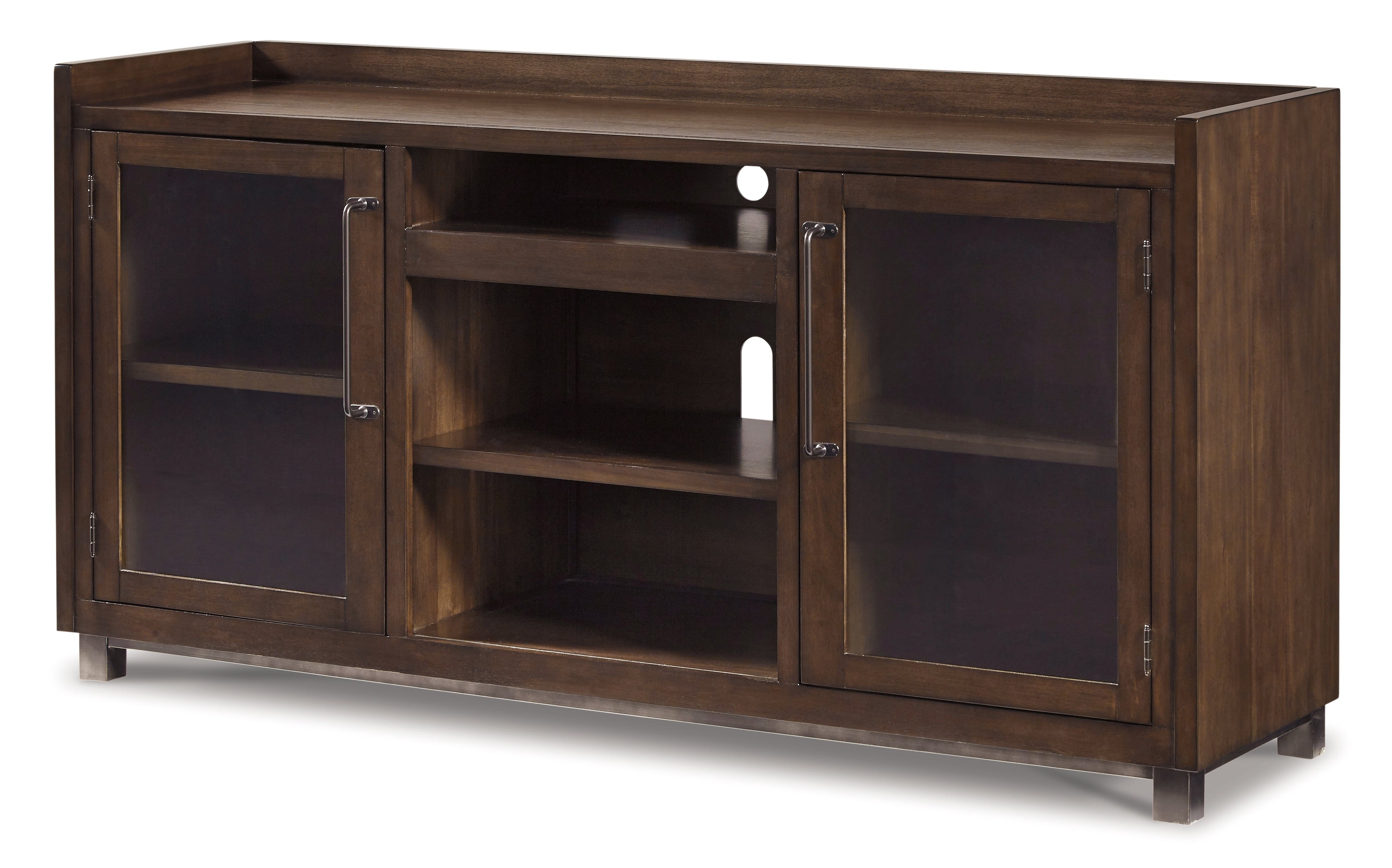 Starmore Black 70" TV Stand with Electric Fireplace