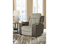 Stately Check Sisal Dual Power Recliner
