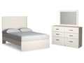 Stelsie Full Panel Bedroom Set with Dresser and Mirror
