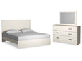 Stelsie King Panel Bedroom Set with Dresser and Mirror