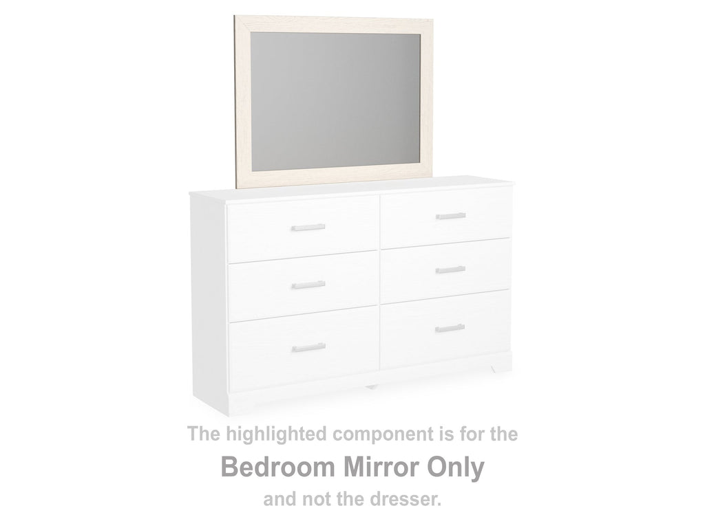 Stelsie White Bedroom Mirror