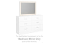 Stelsie White Bedroom Mirror