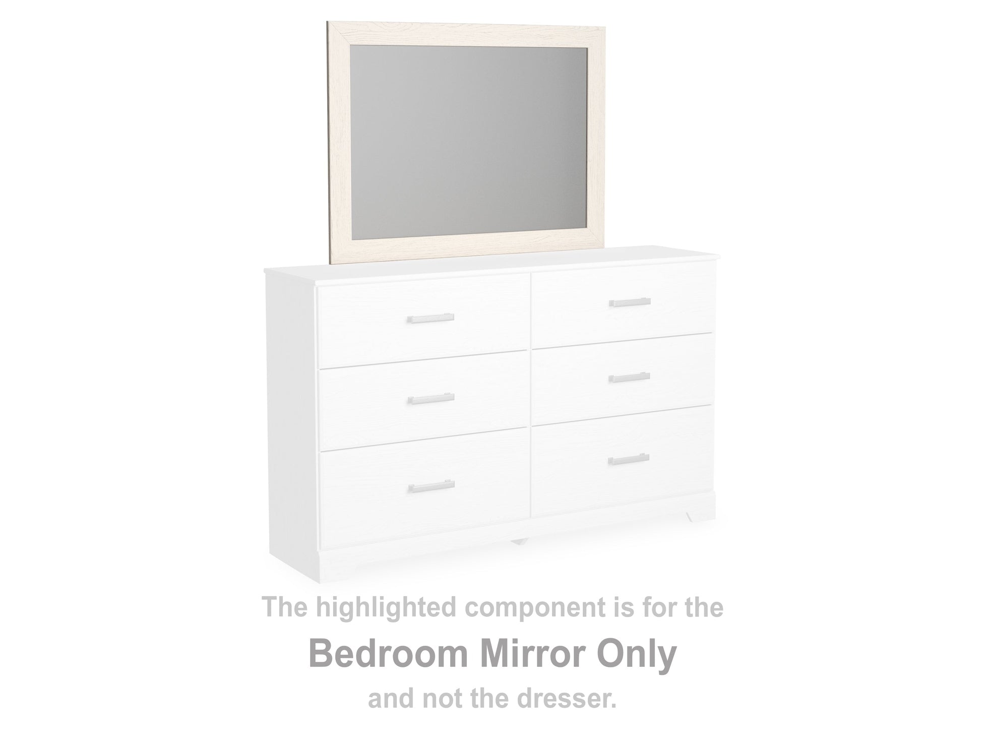 Stelsie White Bedroom Mirror