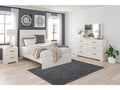 Stelsie White Dresser and Mirror